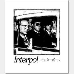 Interpol --  Original Retro Glitch Art Design Posters and Art